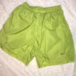Nike Green Nylon Shorts
